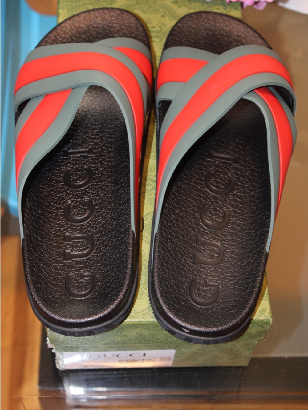 Gucci Rubber Slide ‘Green Red’ - Picture 3 of 7